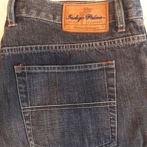 Indigo Palms from Tommy Bahama black denim jeans.